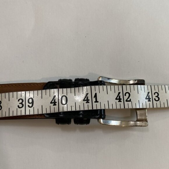 Tommy Hilfiger Black Leather Classic Belt Size 36 - Picture 12 of 13